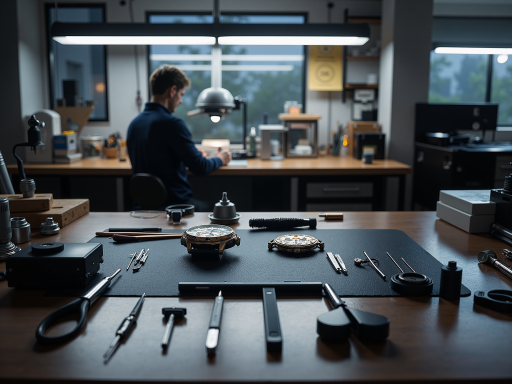 汽车钥匙配制现场,专业设备正在制作汽车遥控钥匙,精密仪器,专业操作台